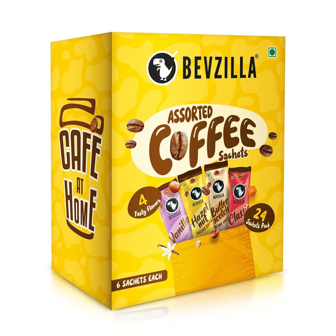 24 Assorted Coffee Powder Sachets Pack Of 2– Bevzilla